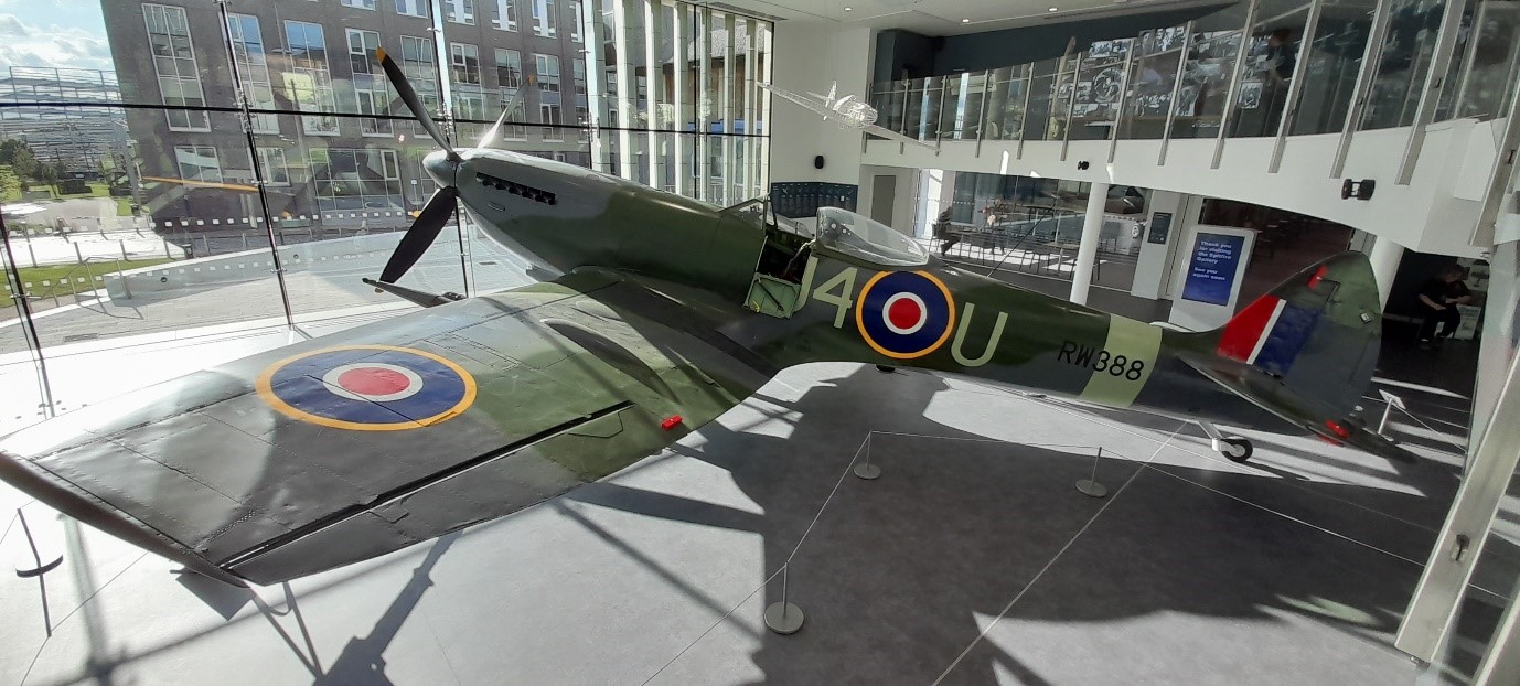 Spitfire plane at Potteries museum and art gallery